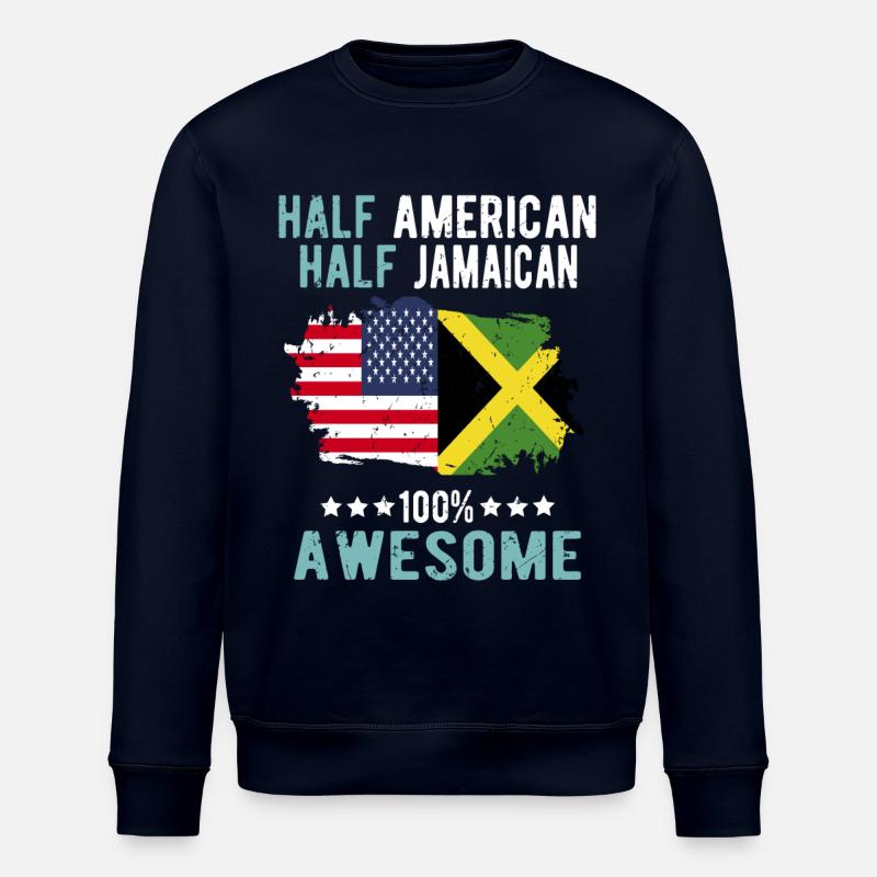 Moitié américain moitié jamaïcain - Sweat bio ROLLER Stanley/Stella Unisexe - marine