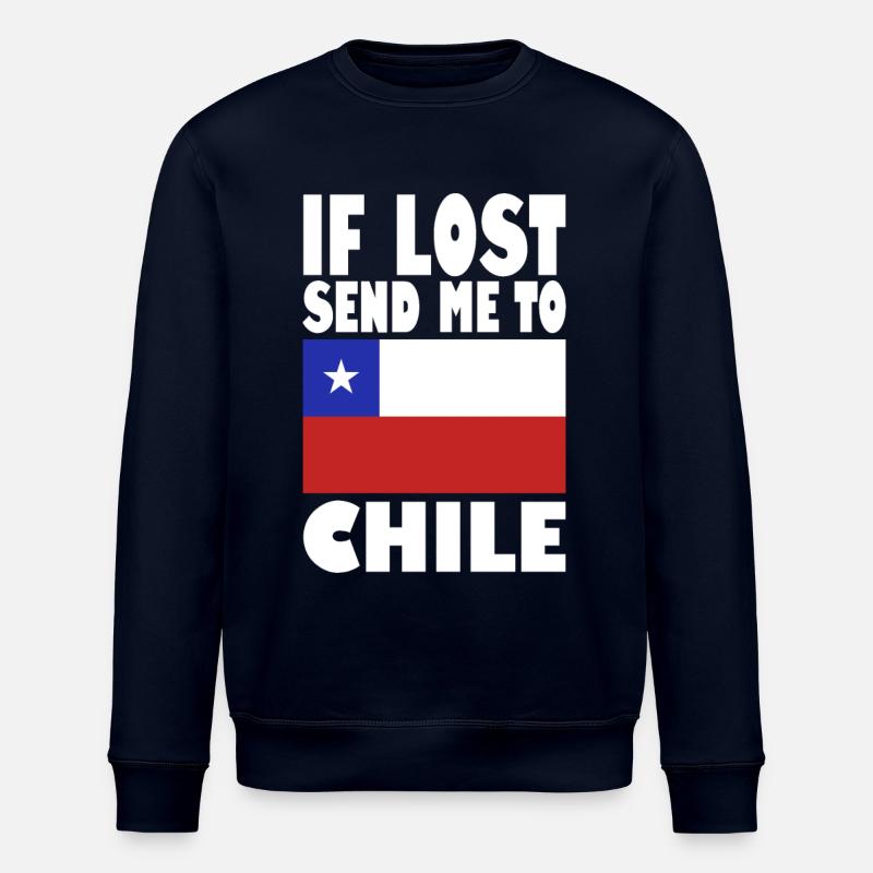 Chile Flagge Spruch - Stanley/Stella Unisex Bio-Sweatshirt ROLLER - Navy
