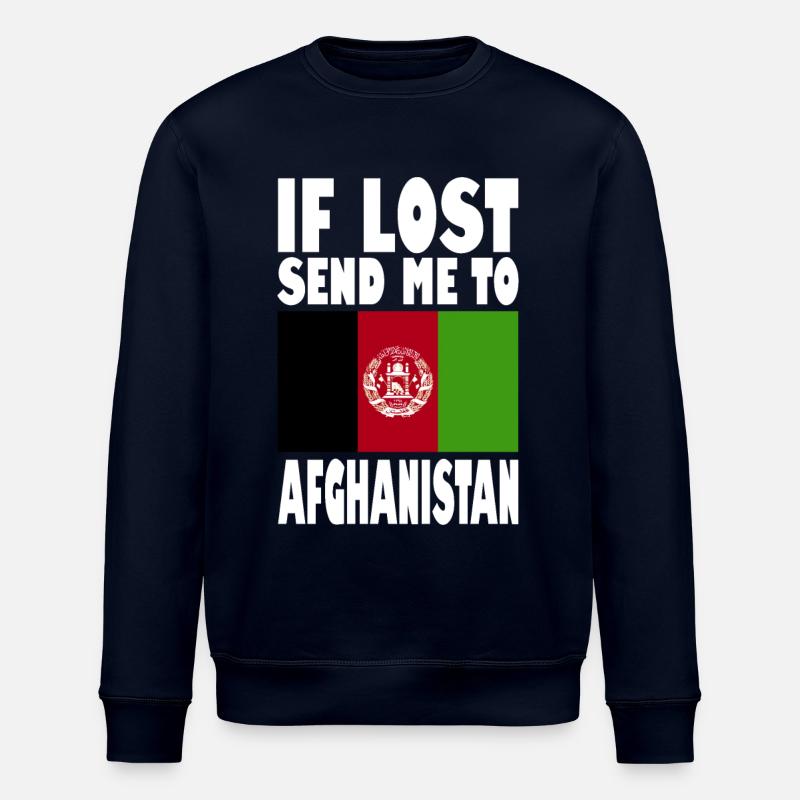 Afghanistan Flagge Spruch - Stanley/Stella Unisex Bio-Sweatshirt ROLLER - Navy