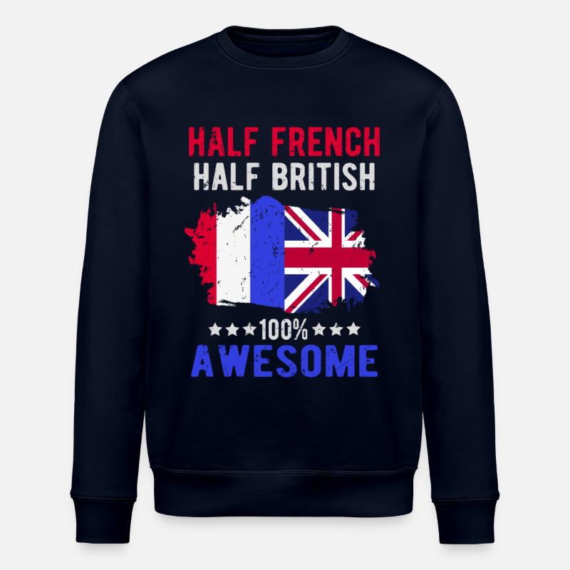 Halb Franzose Halb Brite - Stanley/Stella Unisex Bio-Sweatshirt ROLLER - Navy