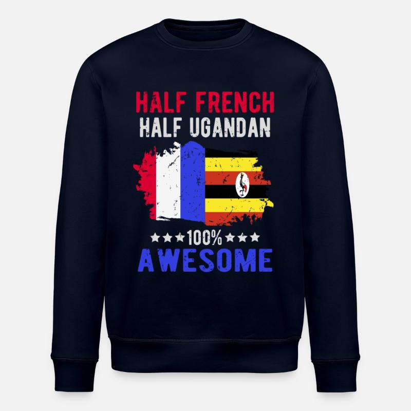 Halb Franzose Halb Ugander - Stanley/Stella Unisex Bio-Sweatshirt ROLLER - Navy