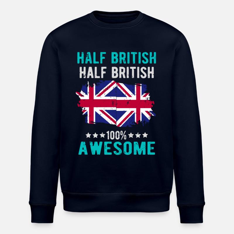 Halb Brite Halb Britisch - Stanley/Stella Unisex Bio-Sweatshirt ROLLER - Navy