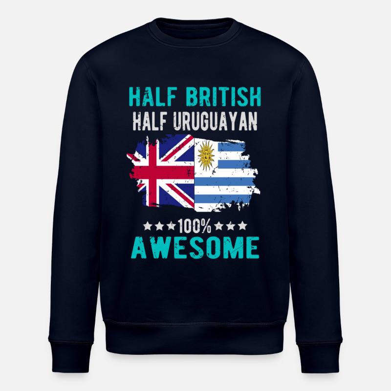 Moitié britannique moitié uruguayen - Sweat bio ROLLER Stanley/Stella Unisexe - marine