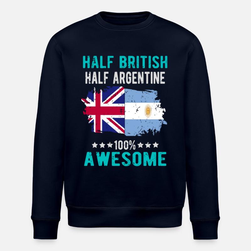 Halb Brite Halb Argentiner - Stanley/Stella Unisex Bio-Sweatshirt ROLLER - Navy