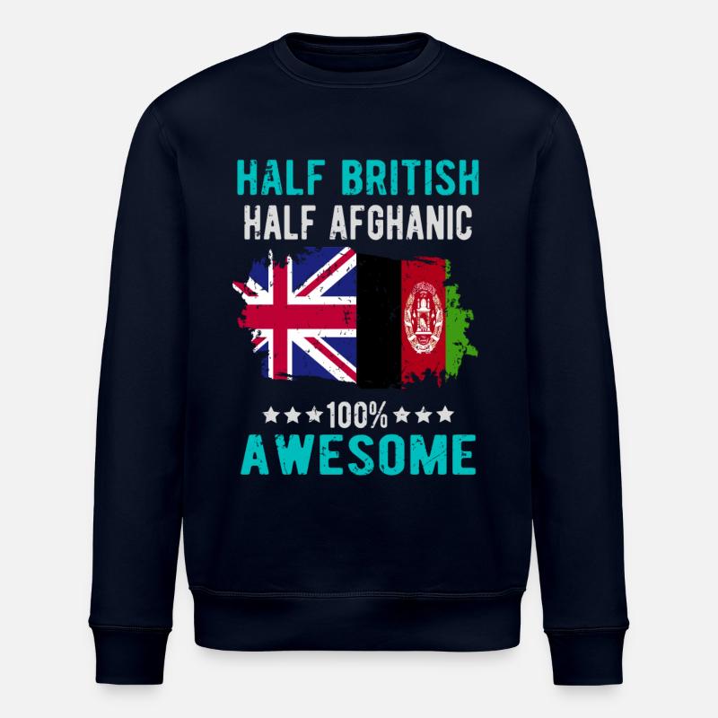 Moitié britannique moitié afghan - Sweat bio ROLLER Stanley/Stella Unisexe - marine