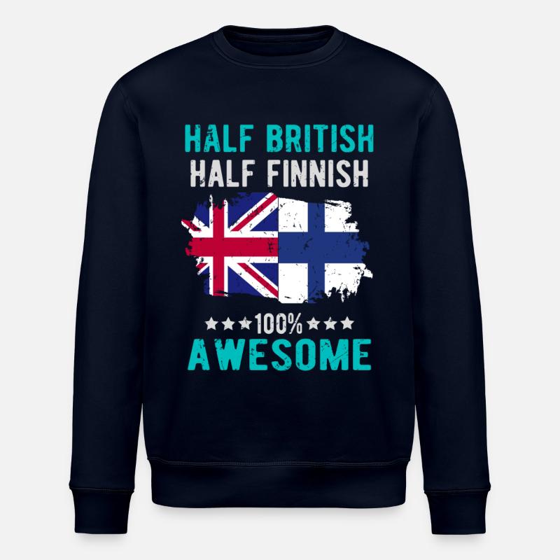 Halb Brite Halb Finne - Stanley/Stella Unisex Bio-Sweatshirt ROLLER - Navy
