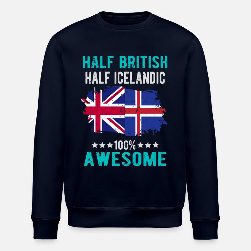 Halb Brite Halb Isländer - Stanley/Stella Unisex Bio-Sweatshirt ROLLER - Navy