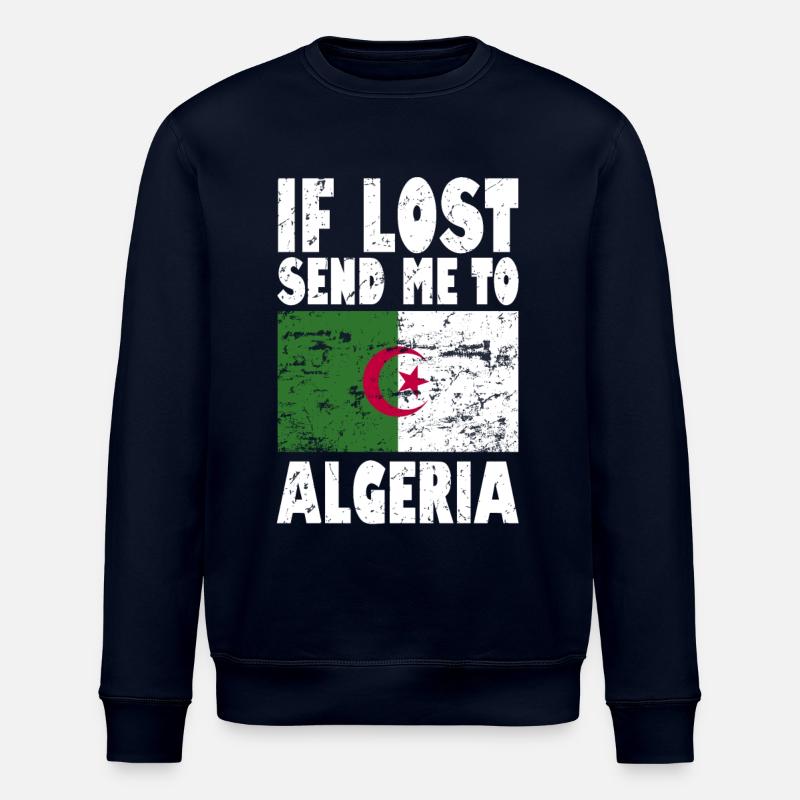 Drapeau algérien - Sweat bio ROLLER Stanley/Stella Unisexe - marine