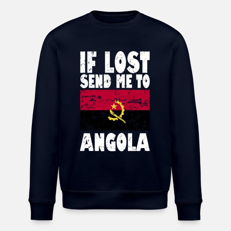 Drapeau de l’Angola - Sweat bio ROLLER Stanley/Stella Unisexe - marine