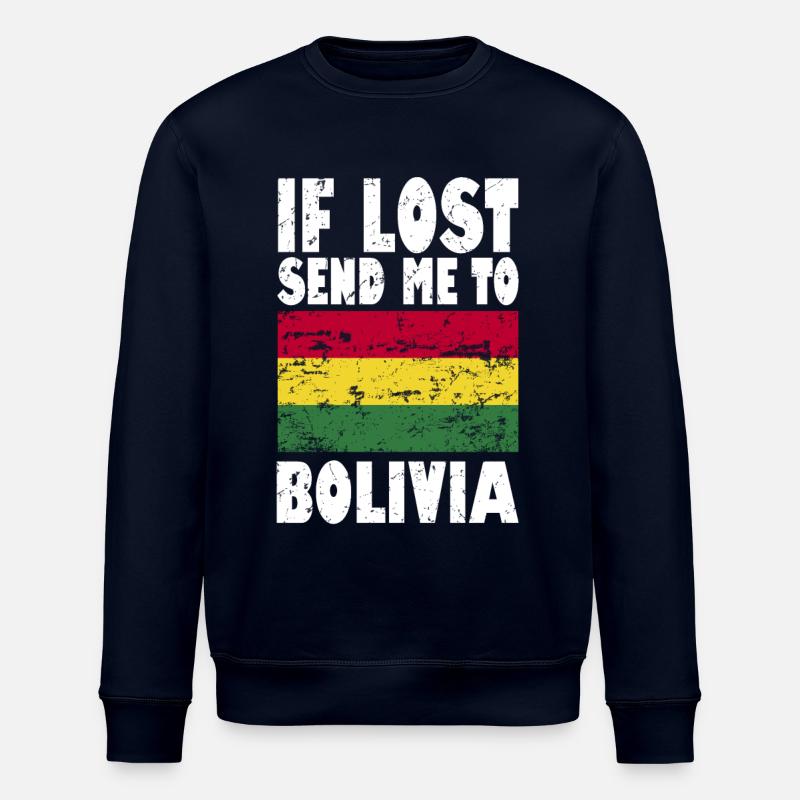 Drapeau de la Bolivie - Sweat bio ROLLER Stanley/Stella Unisexe - marine