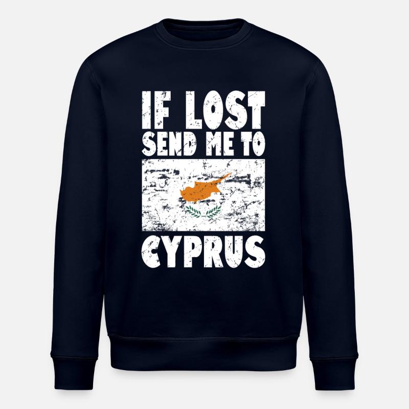 Zypern Flagge Spruch - Stanley/Stella Unisex Bio-Sweatshirt ROLLER - Navy