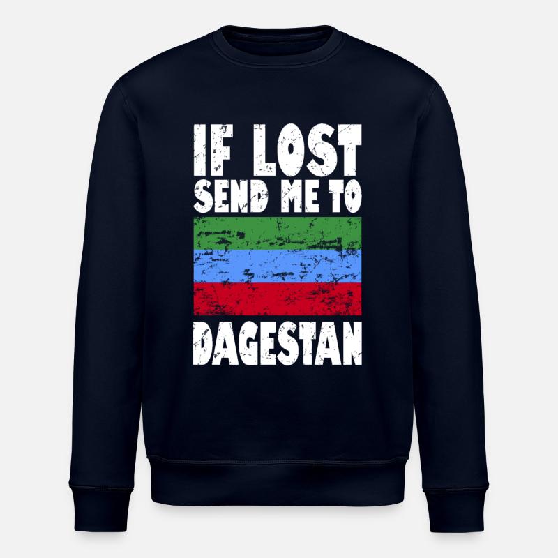 Drapeau du Daghestan - Sweat bio ROLLER Stanley/Stella Unisexe - marine