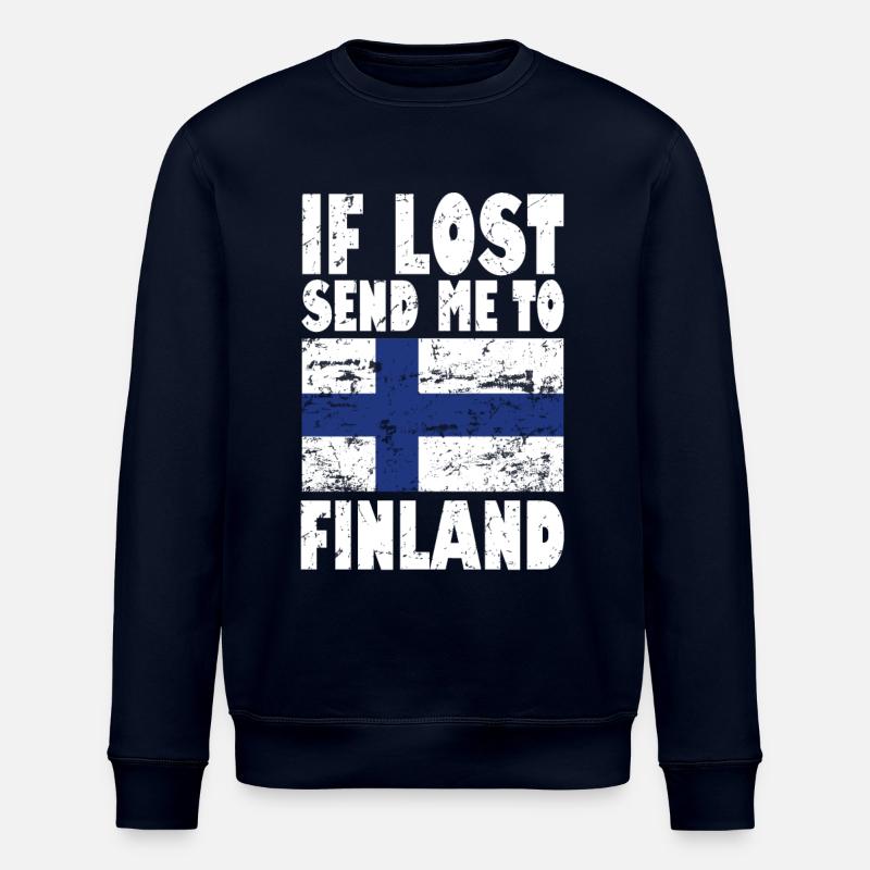Drapeau de la Finlande - Sweat bio ROLLER Stanley/Stella Unisexe - marine