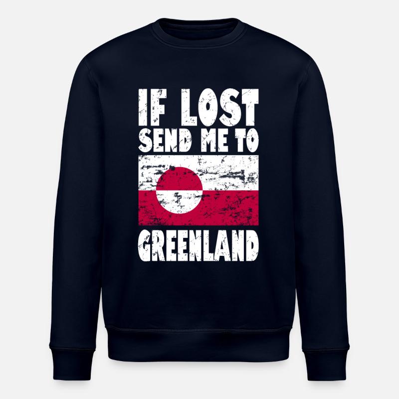 Drapeau du Groenland - Sweat bio ROLLER Stanley/Stella Unisexe - marine