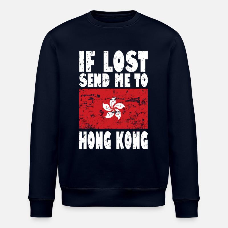 Drapeau de Hong Kong - Sweat bio ROLLER Stanley/Stella Unisexe - marine