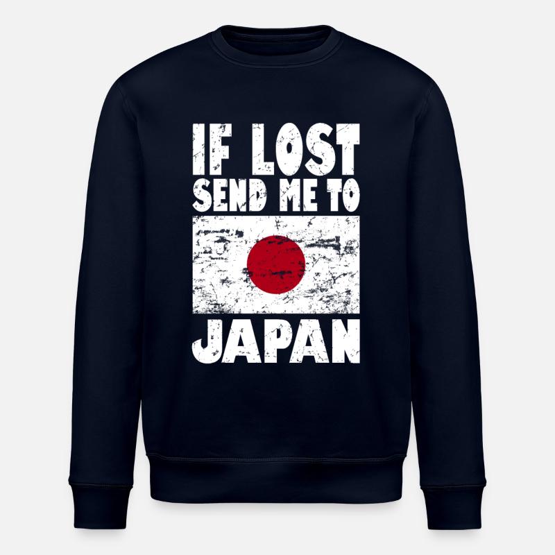 Japan Flagge Spruch - Stanley/Stella Unisex Bio-Sweatshirt ROLLER - Navy