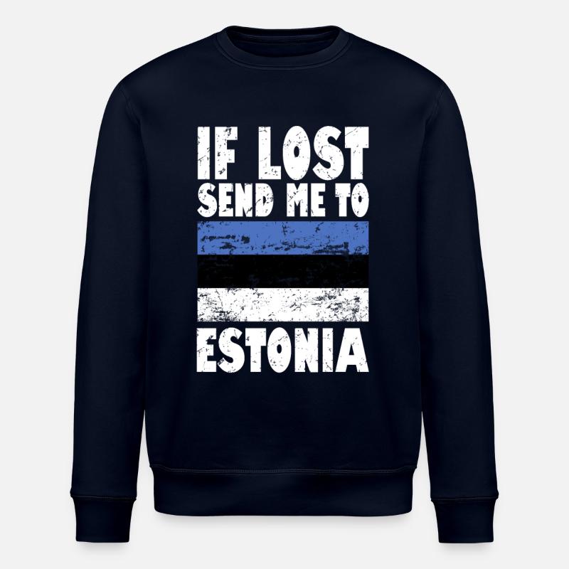 Drapeau de l’Estonie - Sweat bio ROLLER Stanley/Stella Unisexe - marine