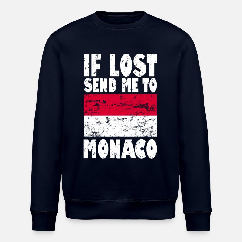 Drapeau de Monaco - Sweat bio ROLLER Stanley/Stella Unisexe - marine