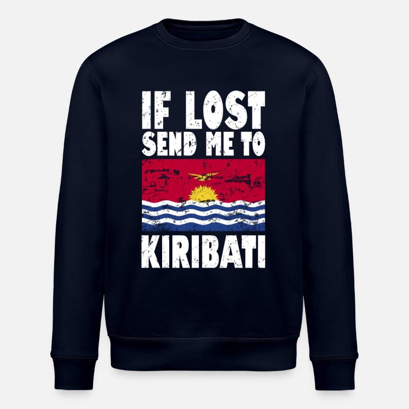 Drapeau de Kiribati - Sweat bio ROLLER Stanley/Stella Unisexe - marine