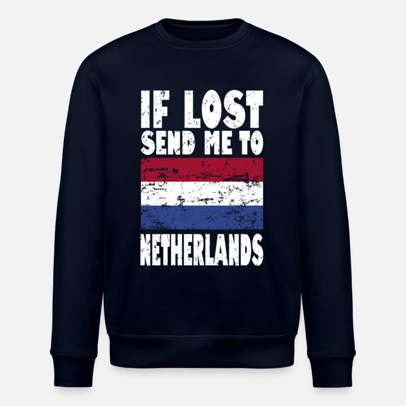 Drapeau des Pays-Bas - Sweat bio ROLLER Stanley/Stella Unisexe - marine