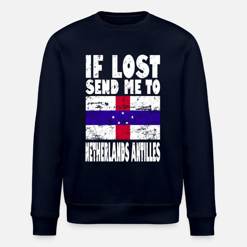 Drapeau des Antilles néerlandaises - Sweat bio ROLLER Stanley/Stella Unisexe - marine