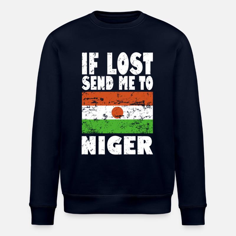 Niger Flagge Spruch - Stanley/Stella Unisex Bio-Sweatshirt ROLLER - Navy