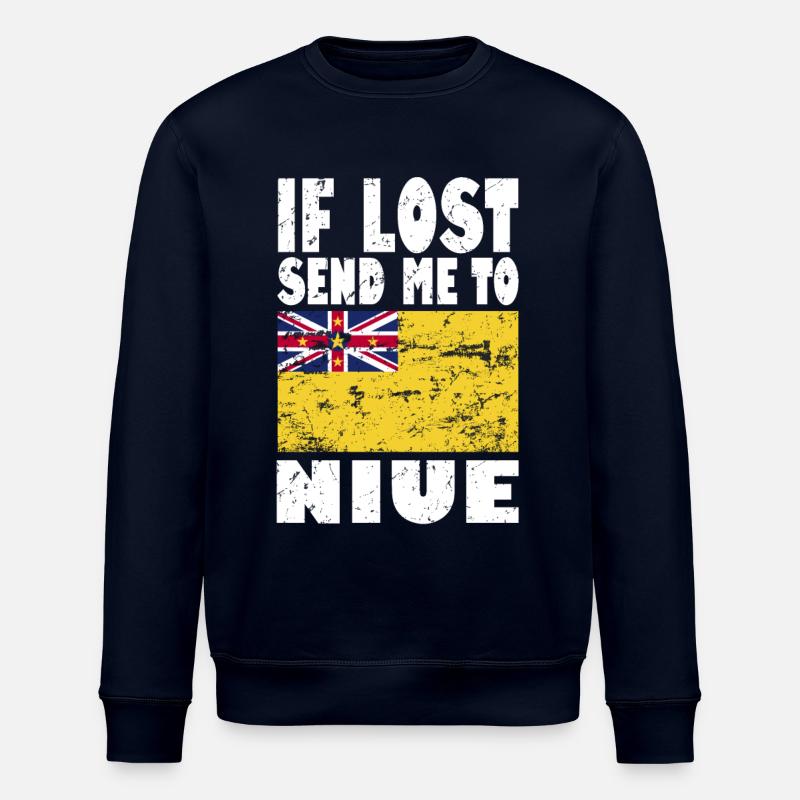 Dicton du drapeau de Niue - Sweat bio ROLLER Stanley/Stella Unisexe - marine