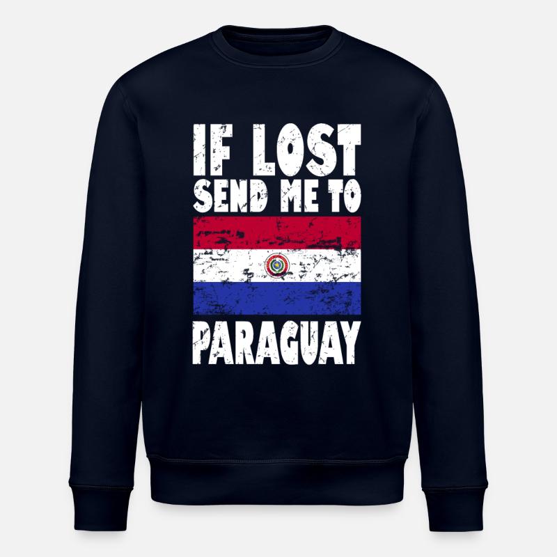 Drapeau du Paraguay - Sweat bio ROLLER Stanley/Stella Unisexe - marine