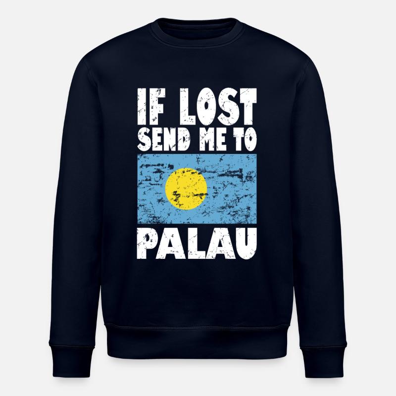 Dicton du drapeau des Palaos - Sweat bio ROLLER Stanley/Stella Unisexe - marine