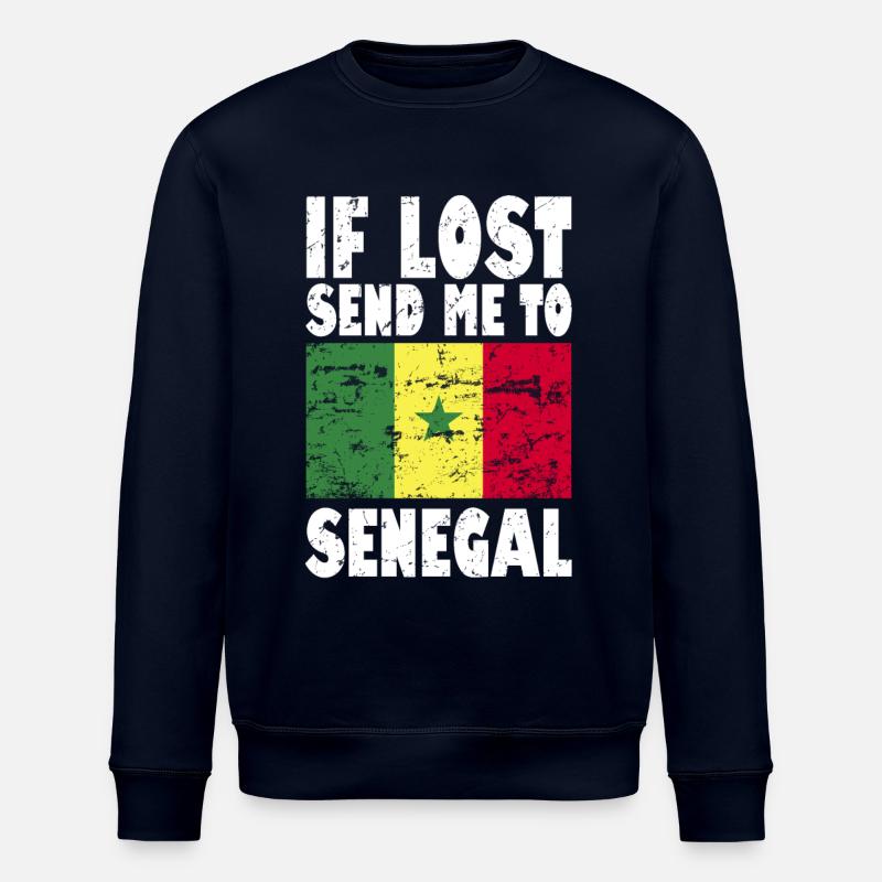 Drapeau du Sénégal - Sweat bio ROLLER Stanley/Stella Unisexe - marine