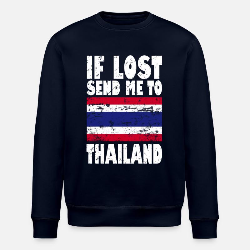 Drapeau de la Thaïlande - Sweat bio ROLLER Stanley/Stella Unisexe - marine