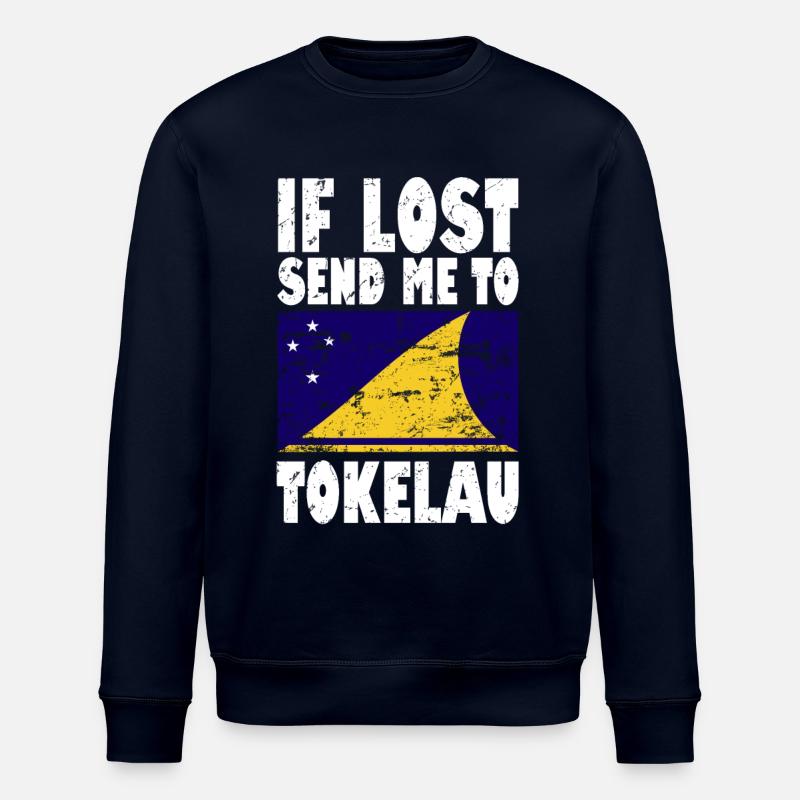 Drapeau des Tokélaou - Sweat bio ROLLER Stanley/Stella Unisexe - marine
