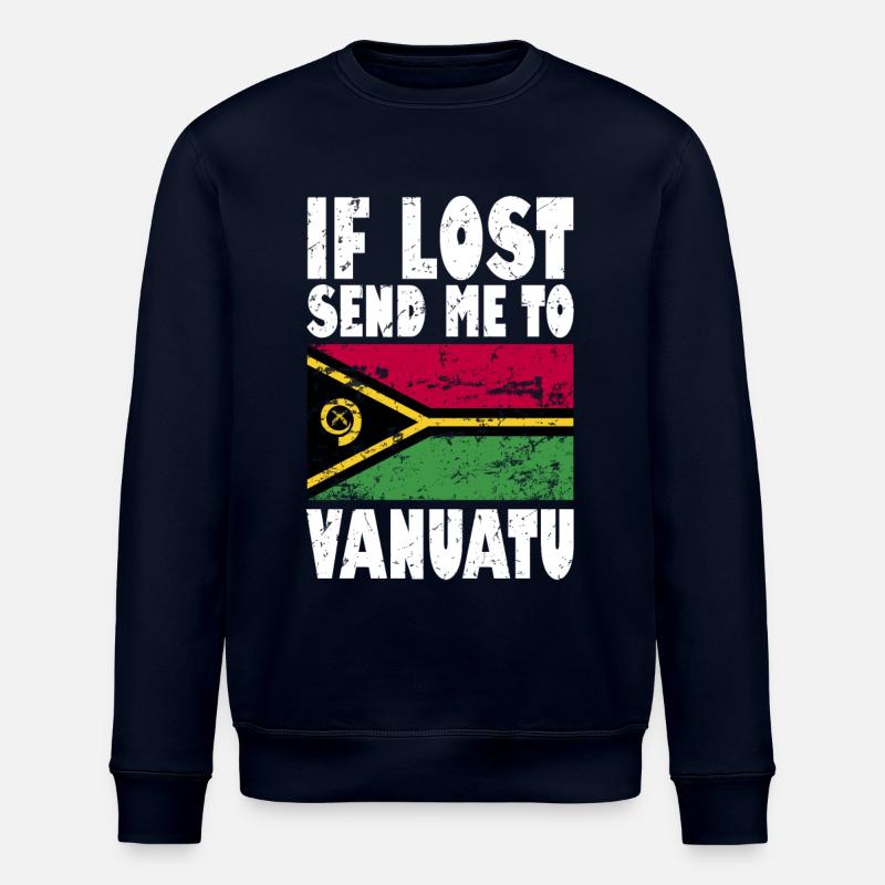 Dicton du drapeau du Vanuatu - Sweat bio ROLLER Stanley/Stella Unisexe - marine