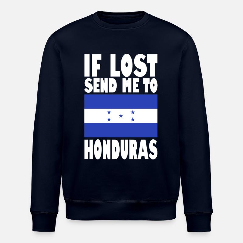 Honduras Flagge Spruch - Stanley/Stella Unisex Bio-Sweatshirt ROLLER - Navy