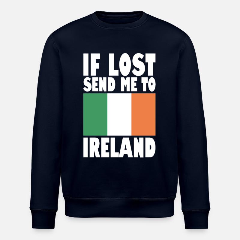 Drapeau irlandais - Sweat bio ROLLER Stanley/Stella Unisexe - marine