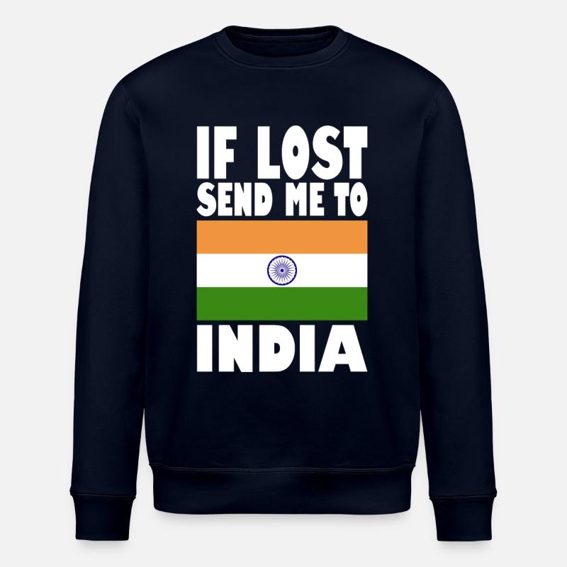 Drapeau de l’Inde - Sweat bio ROLLER Stanley/Stella Unisexe - marine