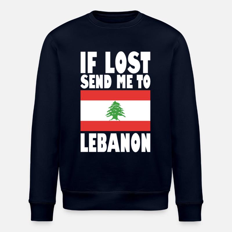 Libanon Flagge Spruch - Stanley/Stella Unisex Bio-Sweatshirt ROLLER - Navy