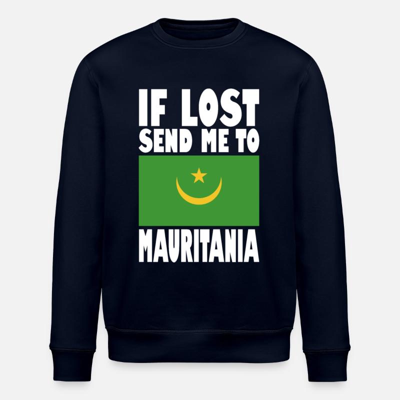 Mauretanien Flagge Spruch - Stanley/Stella Unisex Bio-Sweatshirt ROLLER - Navy