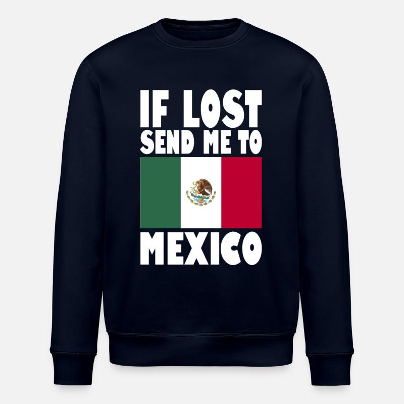 Mexiko Flagge Spruch - Stanley/Stella Unisex Bio-Sweatshirt ROLLER - Navy