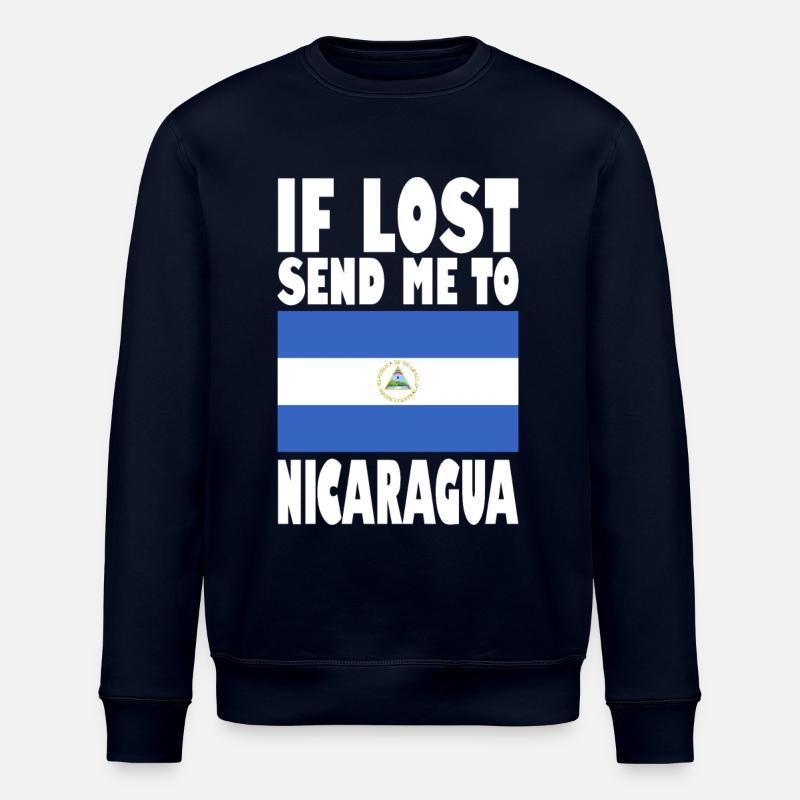 Drapeau du Nicaragua - Sweat bio ROLLER Stanley/Stella Unisexe - marine