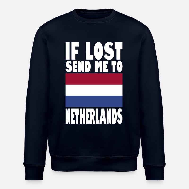 Niederlande Flagge Spruch - Stanley/Stella Unisex Bio-Sweatshirt ROLLER - Navy