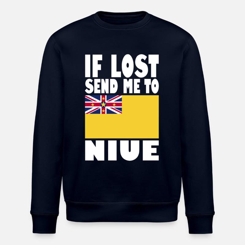 Dicton du drapeau de Niue - Sweat bio ROLLER Stanley/Stella Unisexe - marine