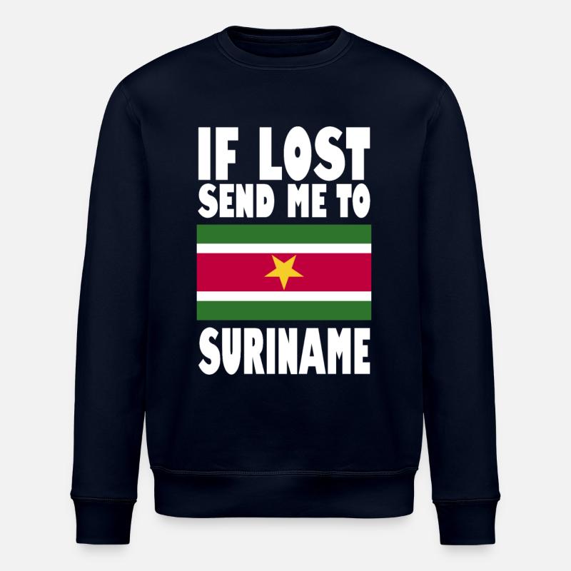 Dicton du drapeau du Suriname - Sweat bio ROLLER Stanley/Stella Unisexe - marine