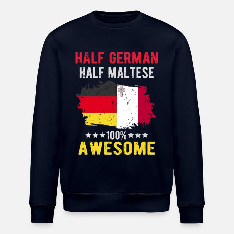 Halb Deutsch Halb Mateser - Stanley/Stella Unisex Bio-Sweatshirt ROLLER - Navy