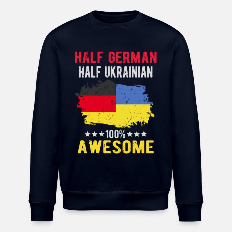 Moitié allemande moitié ukrainienne - Sweat bio ROLLER Stanley/Stella Unisexe - marine
