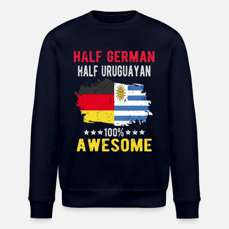 Half German half Uruguayan - Stanley/Stella ROLLER Unisex Organic Sweatshirt - navy