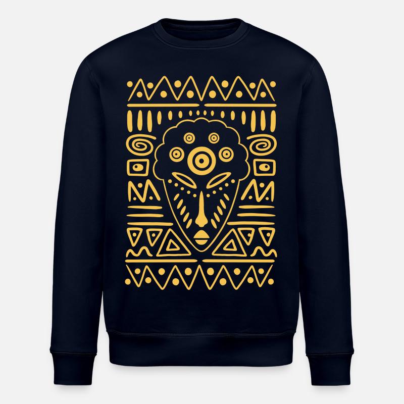 TRIBAL MASK - Sweat bio ROLLER Stanley/Stella Unisexe - marine