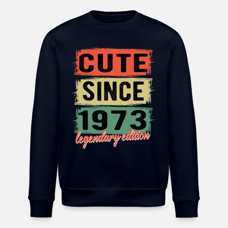 Awesome since 1973 anniversaire cadeau - Sweat bio ROLLER Stanley/Stella Unisexe - marine