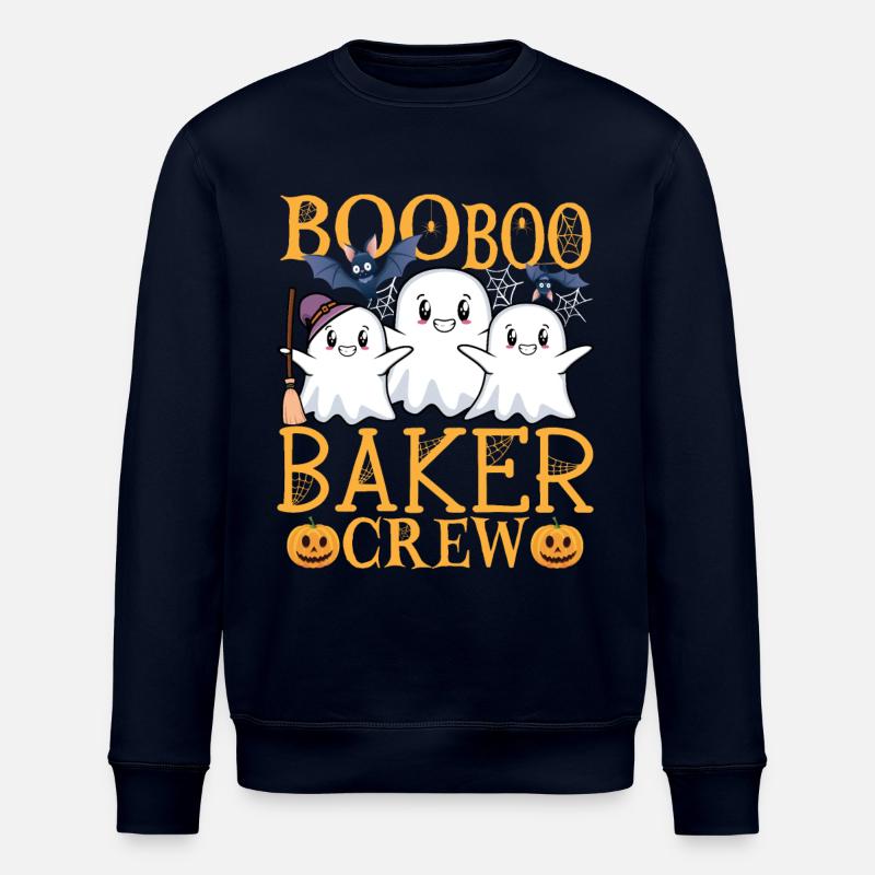 Baker uu Funny Baker - Stanley/Stella ROLLER Unisex Organic Sweatshirt - navy