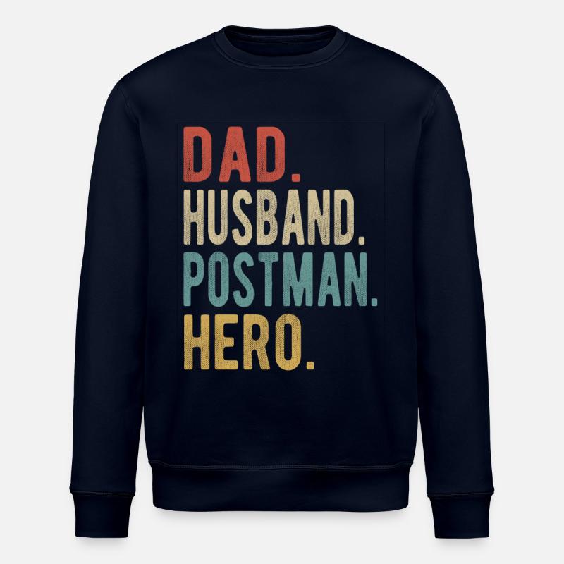 Postbote Papa Ehemann Held - Stanley/Stella Unisex Bio-Sweatshirt ROLLER - Navy